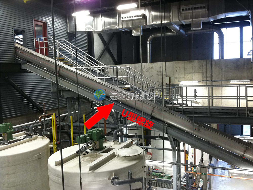 云南昆明某（碳酸钙）输送项目现场（U型螺旋）